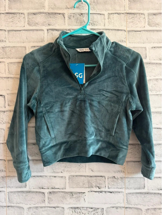 DSG Other - Girl’s DSG green velour pullover 1/2 zip jacket XS (6/7)
